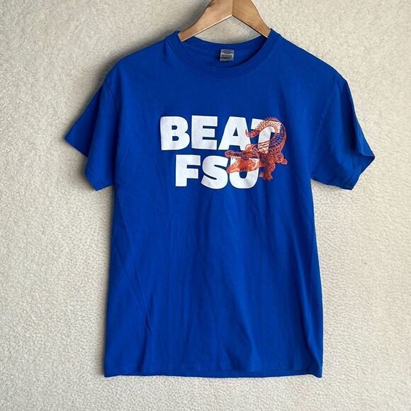 University of Florida Shirt Mens Medium Blue Short Sleeve‎ Beat FSU Tee - Picture 1 of 5